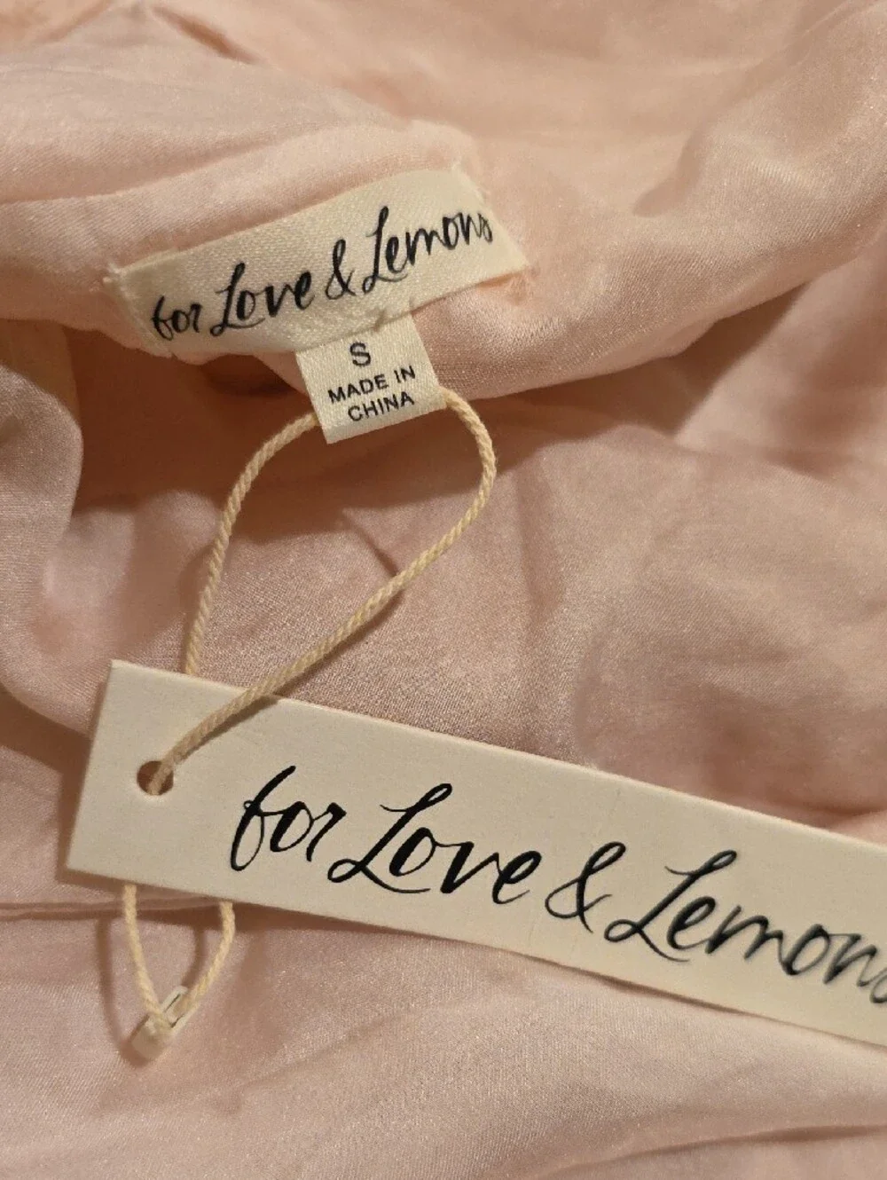 NEW $729 FOR LOVE AND LEMONS FLORENCE GOWN DRESS IN PINK SIZE S - Picture 10 of 10
